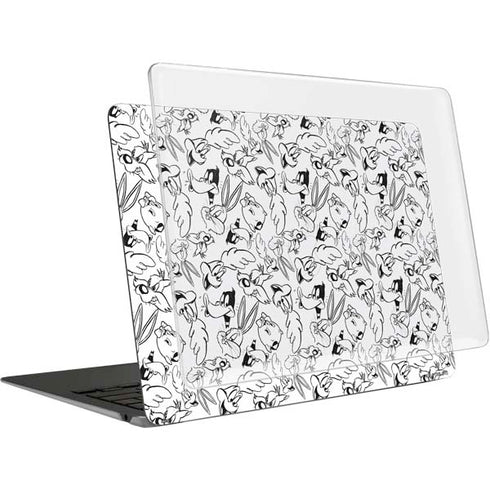 Looney Tunes Looney Squad Black and White Grid MacBook Air 13in (2020) Case plus Skin