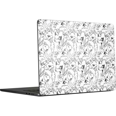 Looney Tunes Looney Squad Black and White Grid MacBook Air 15 in (2023) Skin