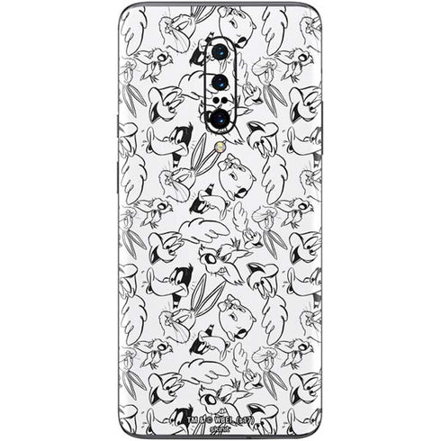 Looney Tunes Looney Squad Black and White Grid OnePlus 7 Pro Skin