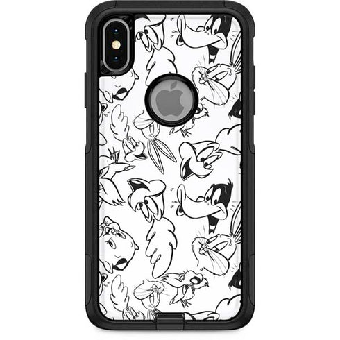 Looney Tunes Looney Squad Black and White Grid Otterbox Commuter iPhone Skin