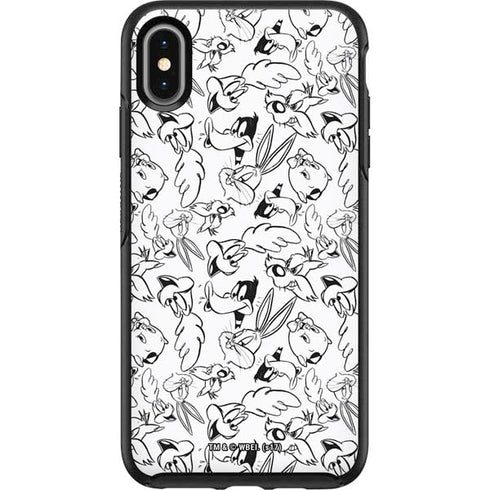 Looney Tunes Looney Squad Black and White Grid Otterbox Symmetry iPhone Skin