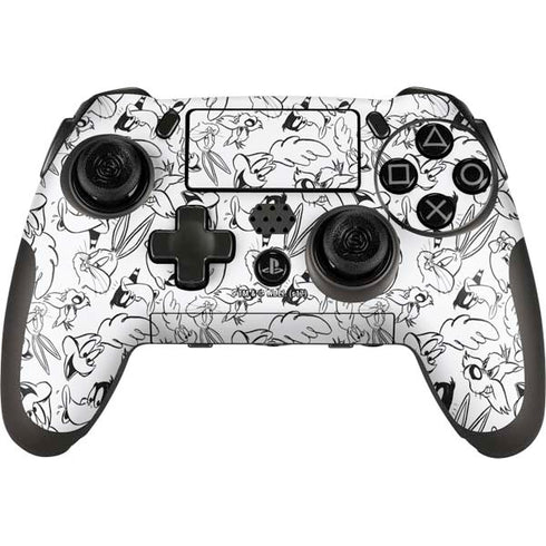 Looney Tunes Looney Squad Black and White Grid PlayStation Scuf Vantage 2 Controller Skin