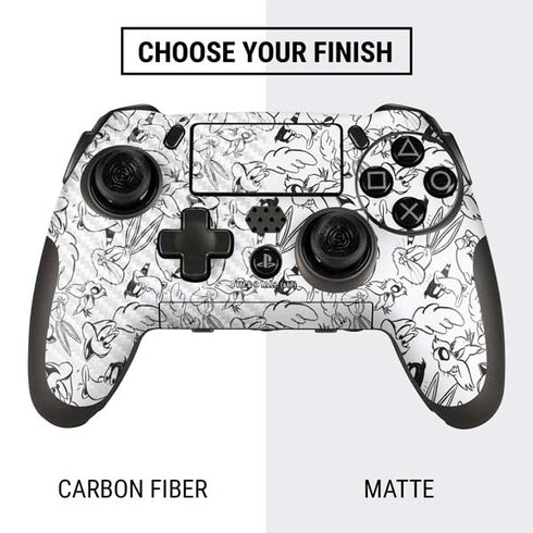Looney Tunes Looney Squad Black and White Grid PlayStation Scuf Vantage 2 Controller Skin