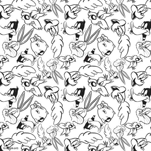 Looney Tunes Looney Squad Black and White Grid PS4 Pro/Slim Controller Skin