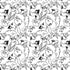 Looney Tunes Looney Squad Black and White Grid PS4 Pro/Slim Controller Skin