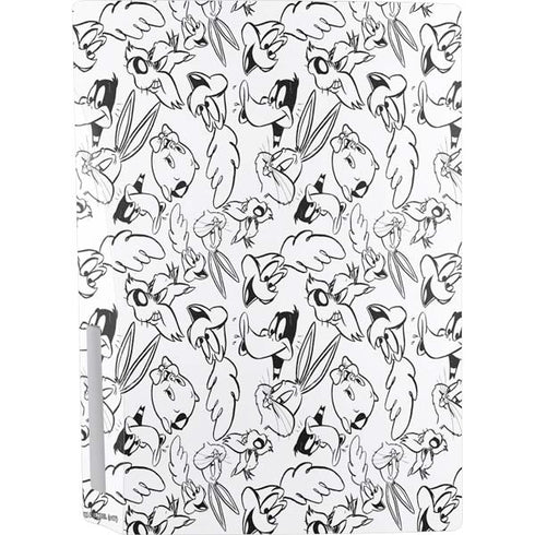 Looney Tunes Looney Squad Black and White Grid PS5 Bundle Skin
