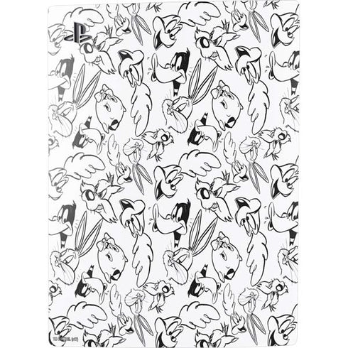 Looney Tunes Looney Squad Black and White Grid PS5 Digital Edition Bundle Skin