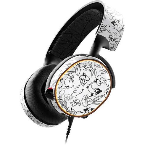 Looney Tunes Looney Squad Black and White Grid SteelSeries Arctis 5 Skin
