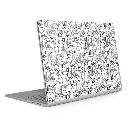 Looney Tunes Looney Squad Black and White Grid Surface Book 2 13.5in Skin