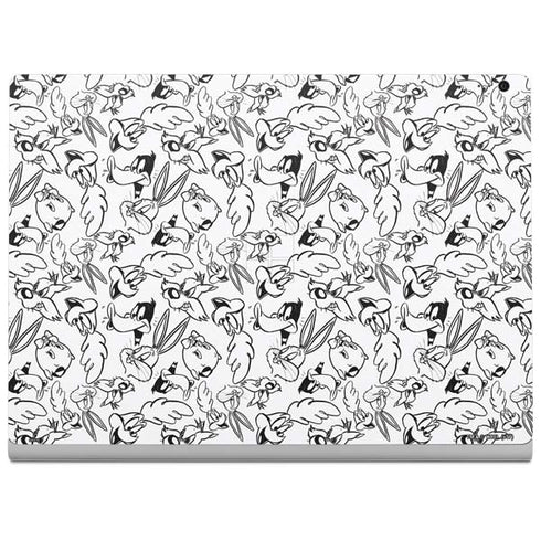 Looney Tunes Looney Squad Black and White Grid Surface Book 2 13.5in Skin