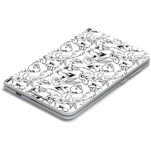 Looney Tunes Looney Squad Black and White Grid Surface Duo Skin