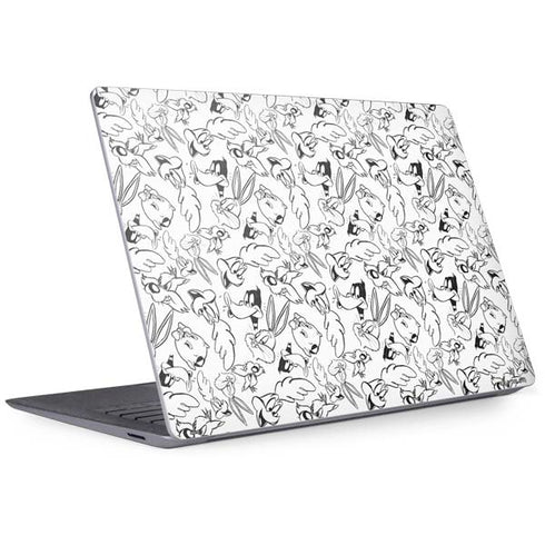 Looney Tunes Looney Squad Black and White Grid Surface Laptop 3 13.5in Skin