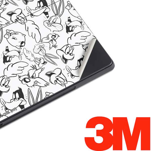 Looney Tunes Looney Squad Black and White Grid Surface Pro 7 Skin