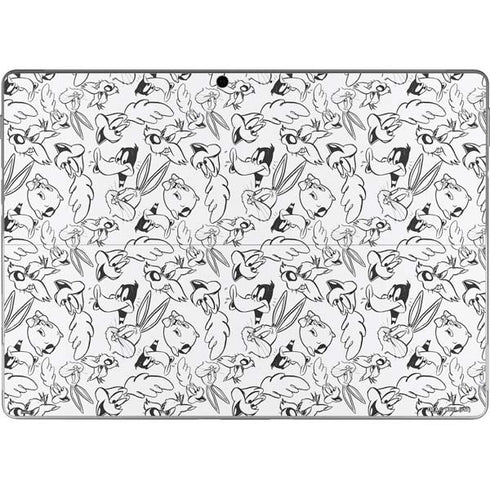 Looney Tunes Looney Squad Black and White Grid Surface Pro 8 Skin