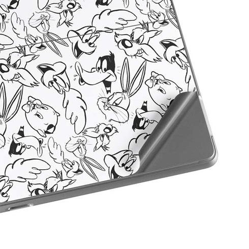 Looney Tunes Looney Squad Black and White Grid Surface Pro 8 Skin