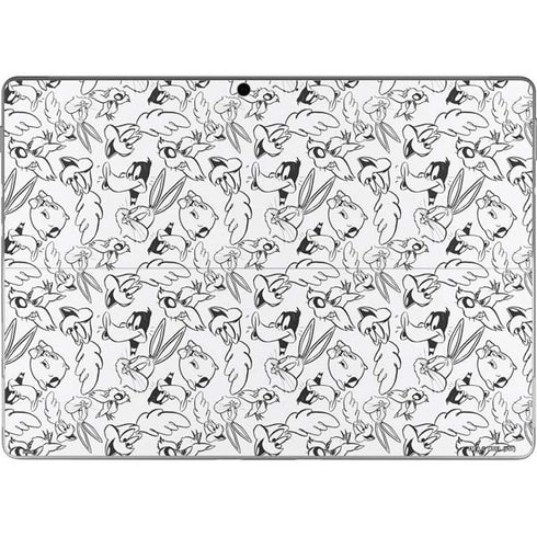 Looney Tunes Looney Squad Black and White Grid Surface Pro 9 Skin