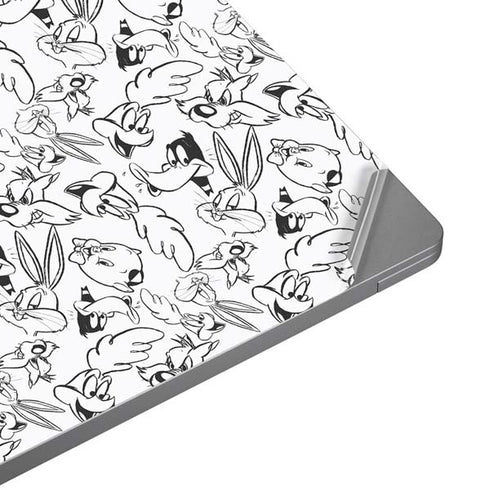 Looney Tunes Looney Squad Black and White Grid Universal Laptop 11in (8.8 x 6.2in) Skin