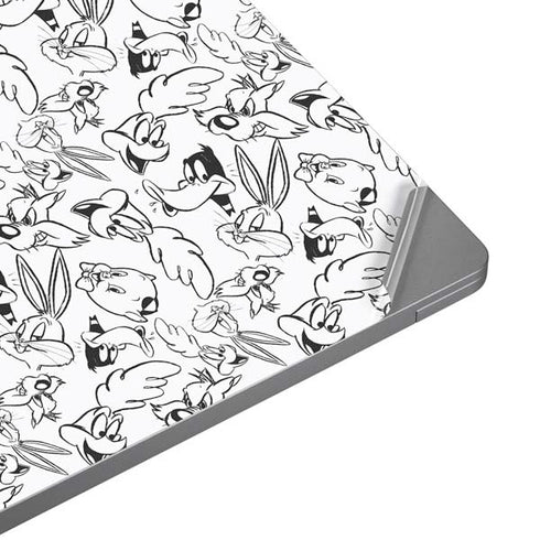 Looney Tunes Looney Squad Black and White Grid Universal Laptop 16.6in (13.4 x 9.7in) Skin