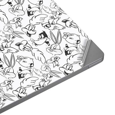 Looney Tunes Looney Squad Black and White Grid Universal Laptop 18in (14.6 x 10.6in) Skin