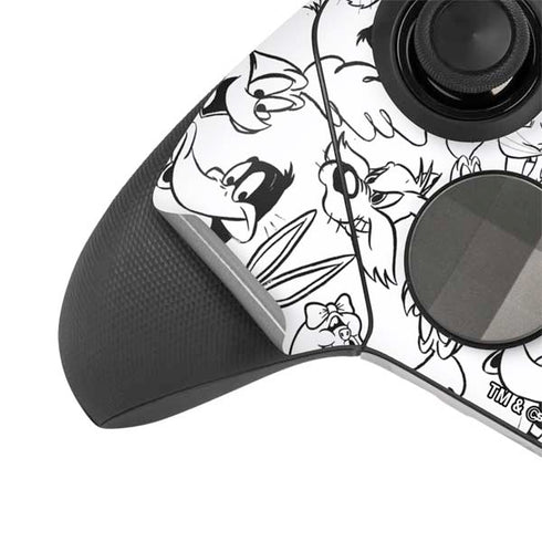 Looney Tunes Looney Squad Black and White Grid Xbox Elite Wireless Controller Series 2 Skin