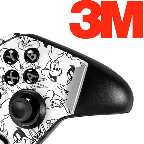 Looney Tunes Looney Squad Black and White Grid Xbox One Elite Controller Skin