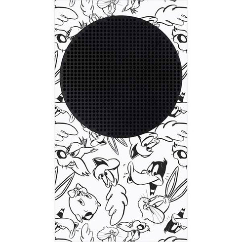 Looney Tunes Looney Squad Black and White Grid Xbox Series S Skins