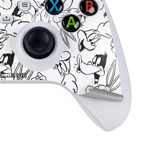 Looney Tunes Looney Squad Black and White Grid Xbox Series S Skins