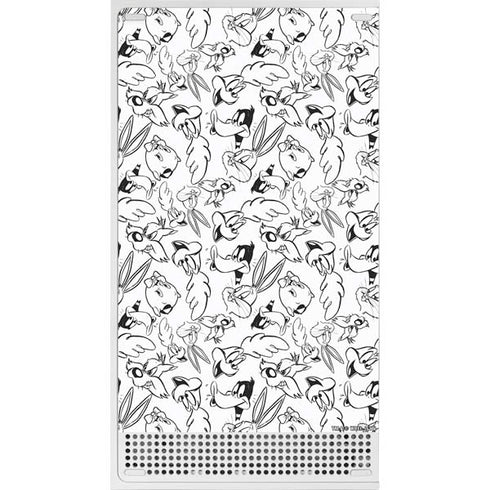 Looney Tunes Looney Squad Black and White Grid Xbox Series S Console Skin
