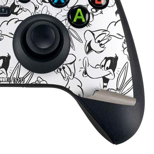 Looney Tunes Looney Squad Black and White Grid Xbox Series X Bundle Skin