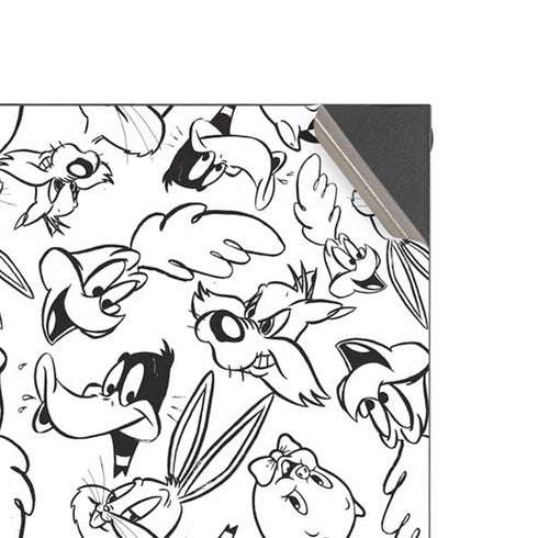 Looney Tunes Looney Squad Black and White Grid Xbox Series X Console Skin