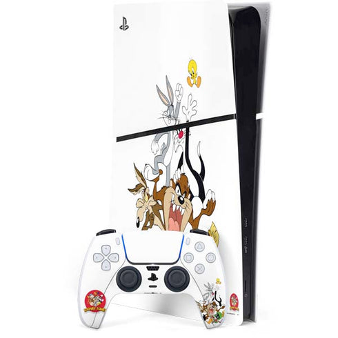 Looney Tunes All Together PS5 Slim Digital Edition Console Skin