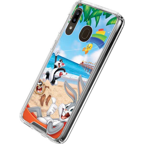 Looney Tunes Beach Galaxy A30 Clear Case