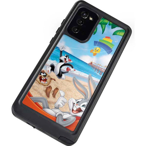 Looney Tunes Beach Galaxy Note20 5G Waterproof Case