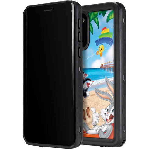 Looney Tunes Beach Galaxy S20 Waterproof Case