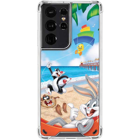 Looney Tunes Beach Galaxy S21 Ultra 5G Clear Case