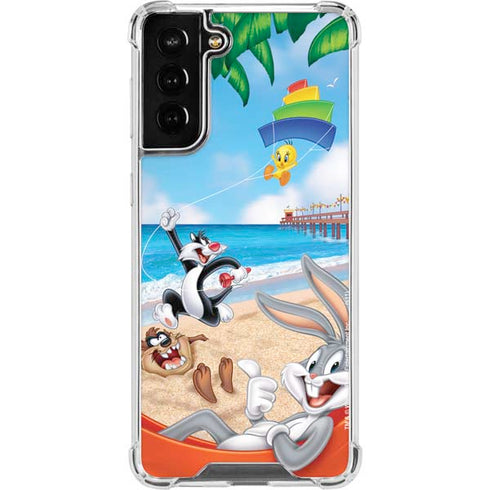 Looney Tunes Beach Galaxy S22 Plus Clear Case