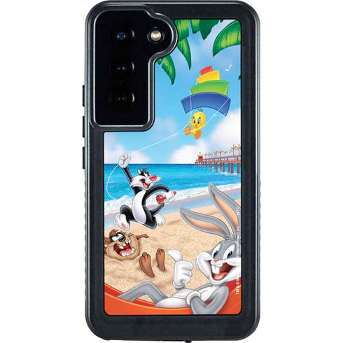 Looney Tunes Beach Galaxy S23 Waterproof Case