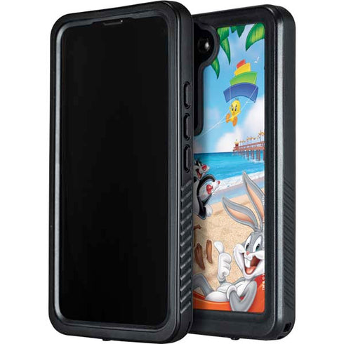 Looney Tunes Beach Galaxy S23 Waterproof Case