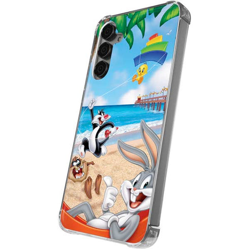 Looney Tunes Beach Galaxy S24 Plus Clear Case