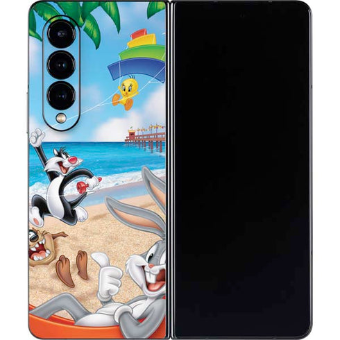 Looney Tunes Beach Galaxy Z Fold4 5G Skin