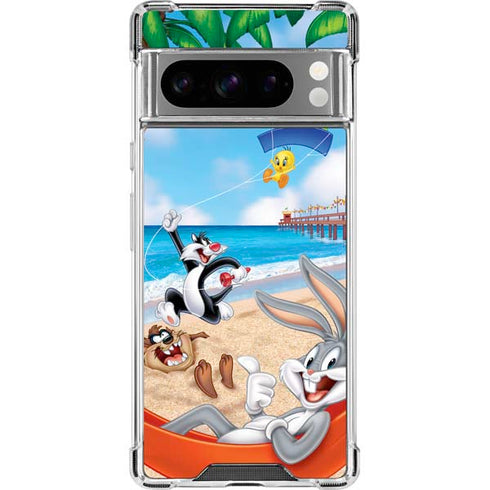 Looney Tunes Beach Google Pixel 8 Pro Clear Case