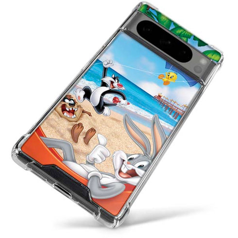 Looney Tunes Beach Google Pixel 8 Pro Clear Case