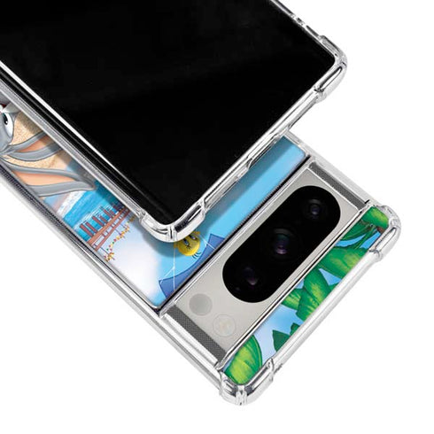 Looney Tunes Beach Google Pixel 8 Pro Clear Case