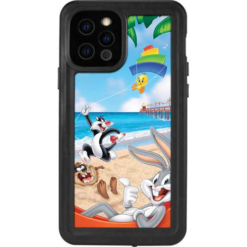 Looney Tunes Beach iPhone 12 Pro Waterproof Case