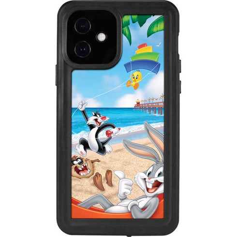 Looney Tunes Beach iPhone 12 Waterproof Case