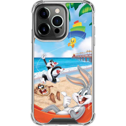 Looney Tunes Beach iPhone 13 Pro Clear Case