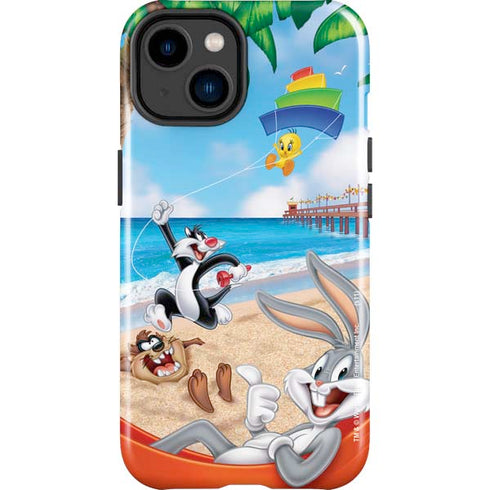 Looney Tunes Beach iPhone 15 Plus Impact Case