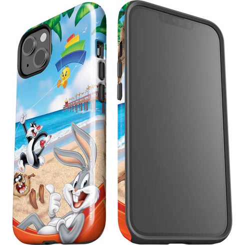 Looney Tunes Beach iPhone 15 Plus Impact Case