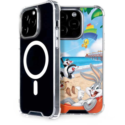 Looney Tunes Beach iPhone 15 Pro MagSafe Case