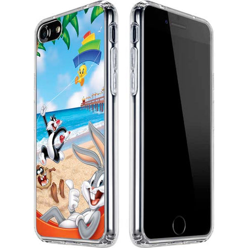 Looney Tunes Beach iPhone SE (2nd & 3rd Gen) Clear Case